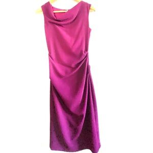 Elegant Purple Sleeveless Dress